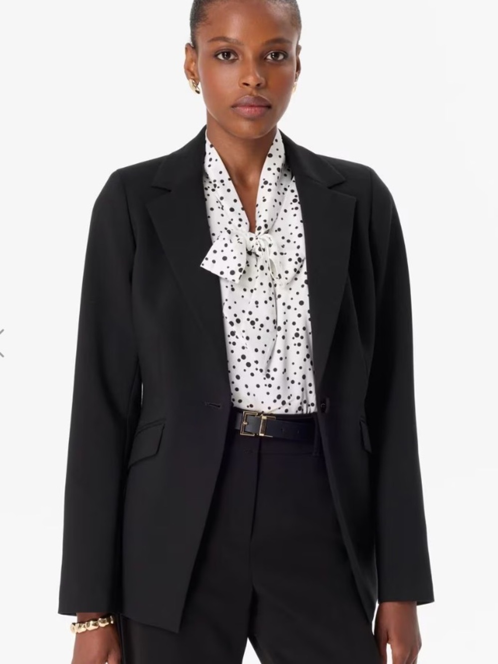 White House Black Market Editor Blazer Comfort Stretch cotton blend sz 8 - Picture 8 of 16